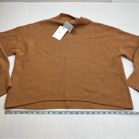 A.L.C. Helena Ribbed Lambswool Cashmere Blend Sweater Womens‎ Size XL Tan NEW - Picture 12 of 13